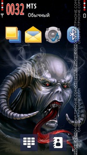 Horror Skull tema screenshot