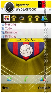 Barcelona S.C tema screenshot