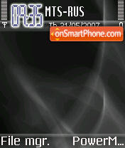 Dark Reflex tema screenshot