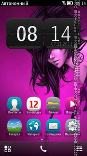 Pink Star ^ 3 Theme-Screenshot