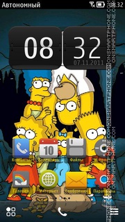 The Simpsons 13 theme screenshot