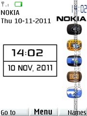 Nokia White tema screenshot