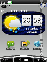 Htc Gallery Clock 01 es el tema de pantalla