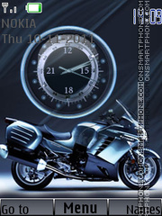 Скриншот темы Bike Clock N And Ringtone