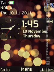 Blackberry Clock 01 tema screenshot