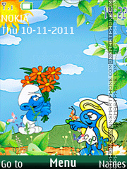 Smurfs 02 theme screenshot