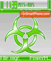 Скриншот темы MM biohazard