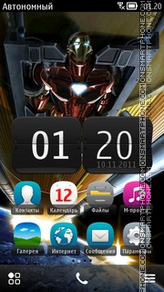 Iron Man 06 theme screenshot