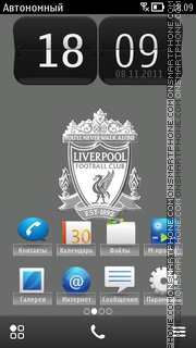 Capture d'écran Liverpool FC Grey thème