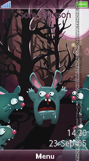 Capture d'écran Rabbits thème