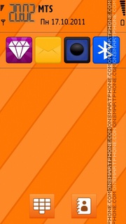 Orange Line tema screenshot