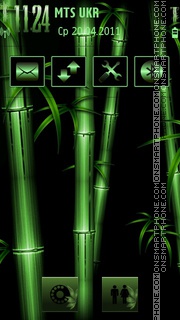 Green Bamboo es el tema de pantalla