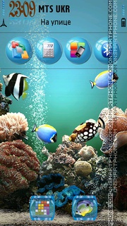 Behind Glass tema screenshot