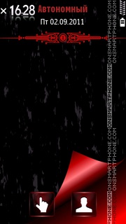 Black Red Avto tema screenshot