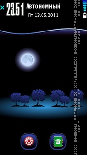 Скриншот темы Moon
