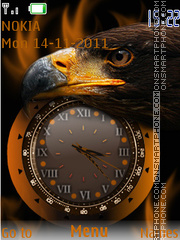 Eagle Clock 02 es el tema de pantalla