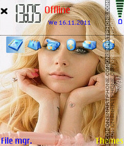 Capture d'écran Avril Lavigne 01 thème
