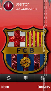 Скриншот темы Barca red