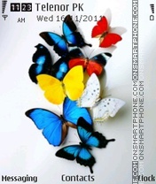 Скриншот темы Buterflies