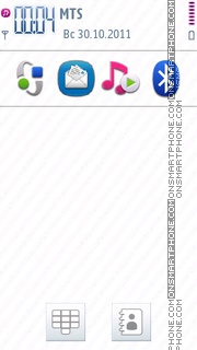 Symbian Anna Icons es el tema de pantalla
