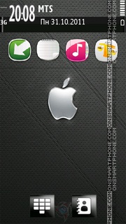 Capture d'écran Apple Leather thème