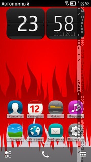 Indonesia Flame es el tema de pantalla