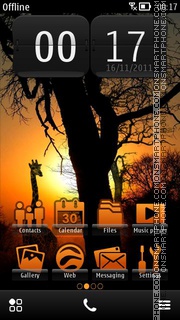 Safari Day tema screenshot