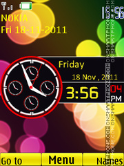 Worldclock tema screenshot