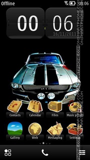Muscle Car 2012 tema screenshot