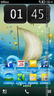 Abstract Boat tema screenshot