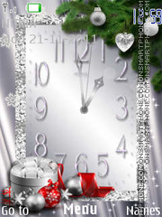 Silver Clock tema screenshot