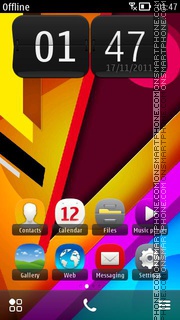 Colorful Design tema screenshot