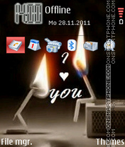 Capture d'écran I love you thème