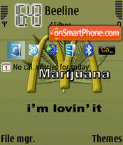 Скриншот темы Marijuana