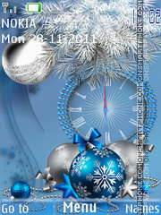 Blue new year tema screenshot