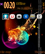 Lion 34 tema screenshot
