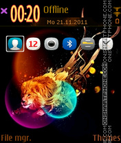 Lion 34 es el tema de pantalla