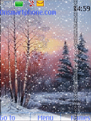 Winter landscape tema screenshot