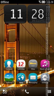 Скриншот темы Golden Gate Bridge 01