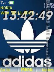 Adidas Clock theme screenshot
