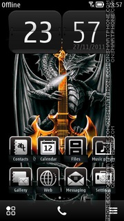Dragons Nokia tema screenshot