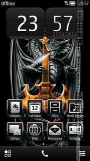 Dragons Nokia theme screenshot