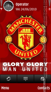 Скриншот темы Glory Glory Man Utd