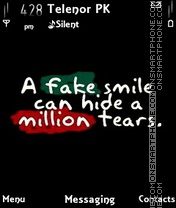 Fake smile es el tema de pantalla