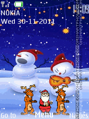 Dancing Santa es el tema de pantalla