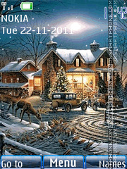 Winter Night 05 tema screenshot