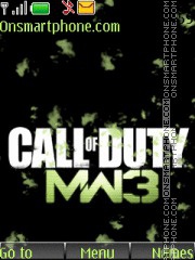 Capture d'écran Call Of Duty Mw3 01 thème