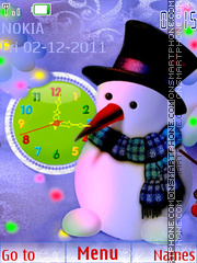 Snowman theme screenshot