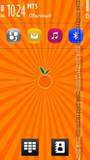 Capture d'écran Orange N Black thème