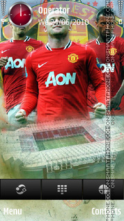 Manchester united trio tema screenshot